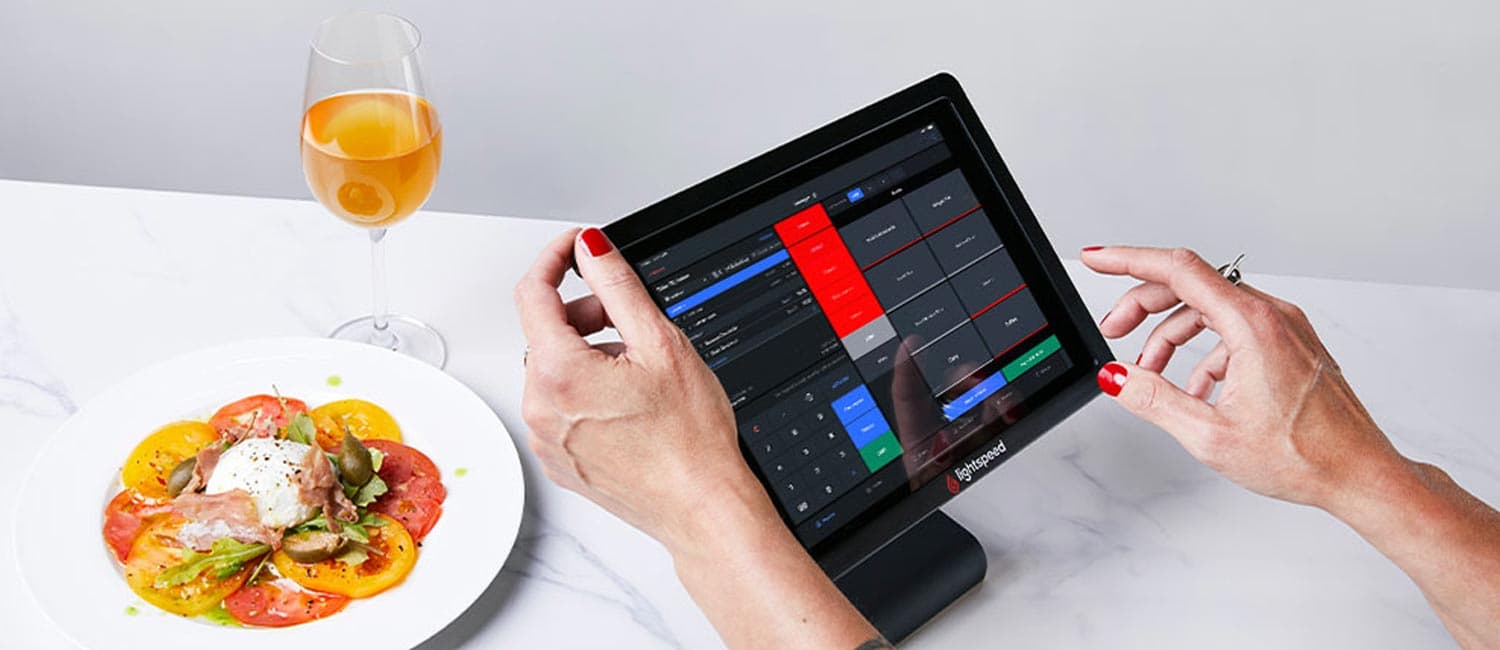 Eine Lightspeed-Kasse im Gastronomiebetrieb
